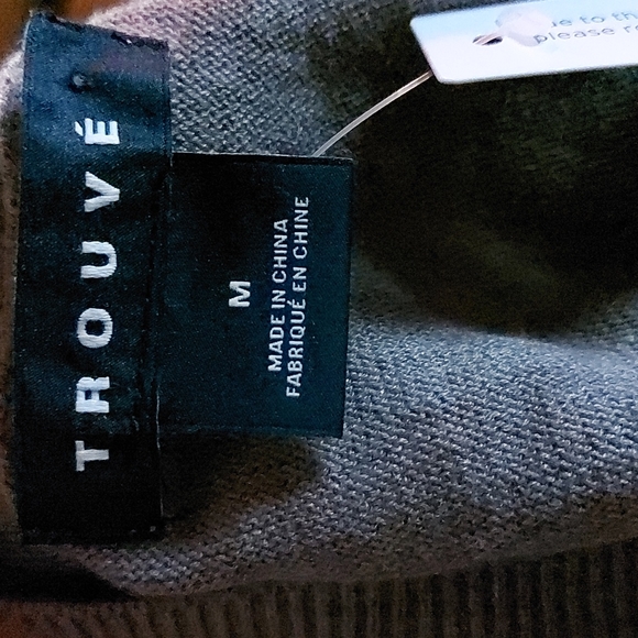 -TROUVE Off the Shoulder Sweater Tunic Tan Size Medium - Picture 3 of 10